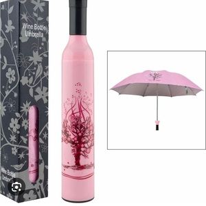 Pink wine Bottle Umbrella